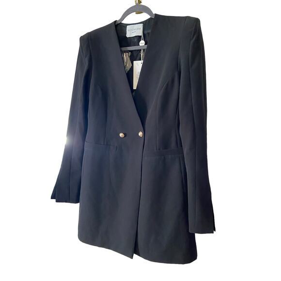 Valentina Shah Western Cowboy Dixie Dress Heart Rhinestones Fringe Blazer Size 6 - Picture 8 of 15